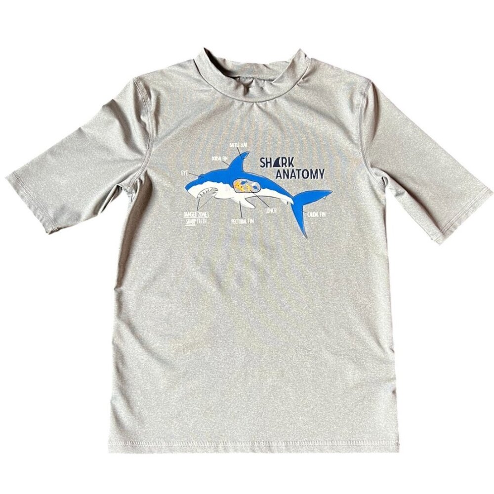 Cat & Jack Kids Shark Anatomy Jersey, Size M (8/10)